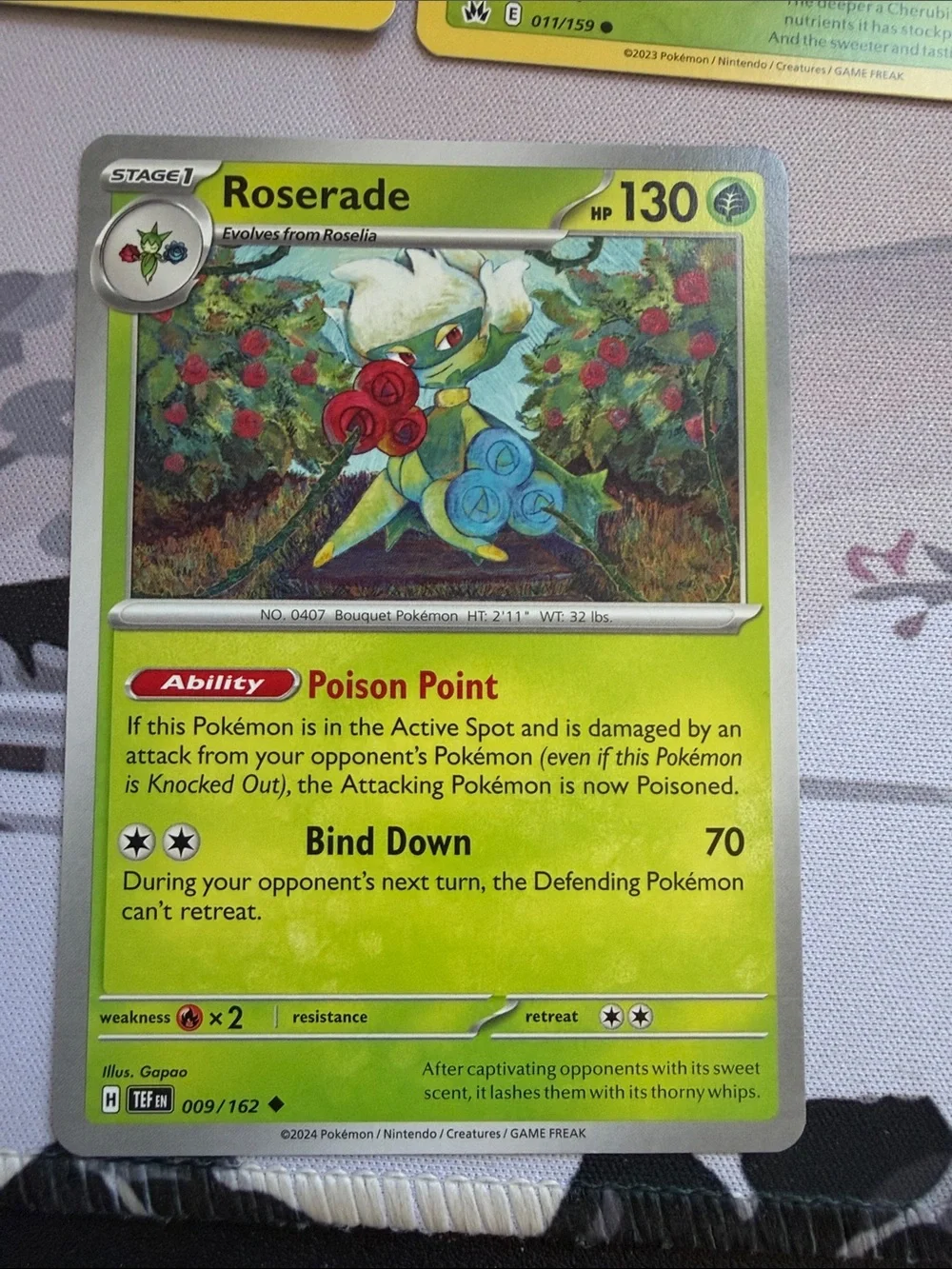 🌸 Flower Garden Pokémon Card Lot | Roserade Sunkern Cherubi ✨5/$25✨